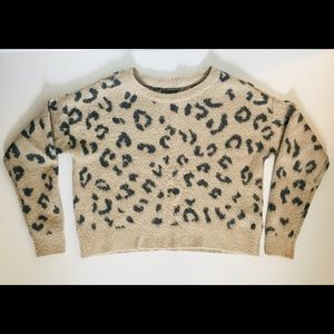 Wool Blend Cropped Sweater by Abercrombie & Fitch